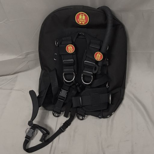 OMS バックフロート サイズ XXS-XS BCジャケット ブラック系 スキューバダイビング用品